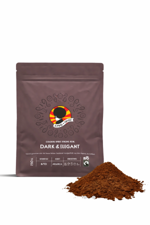 Afro Coffee Dark & Elegant – ekološka Fairtrade mleta kava (250 g)