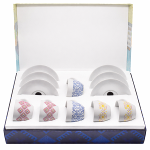 Afro Coffee Cappuccino Cups Giftbox – set skodelic za cappuccino