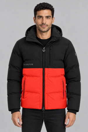 Wellensteyn Royal Cash Men moška zimska jakna ROYACM-870-FRBB - Firered/Black/Black