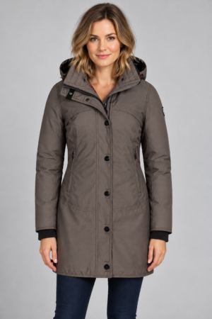 Wellensteyn Carmel Winter ženska daljša zimska jakna CAREW-541-GST – Greystone